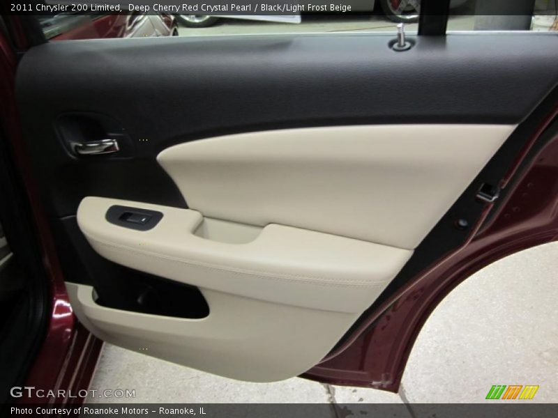 Deep Cherry Red Crystal Pearl / Black/Light Frost Beige 2011 Chrysler 200 Limited