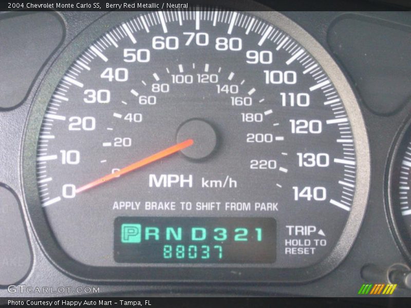 Berry Red Metallic / Neutral 2004 Chevrolet Monte Carlo SS