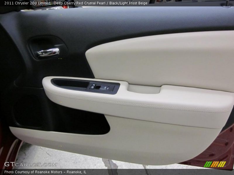 Deep Cherry Red Crystal Pearl / Black/Light Frost Beige 2011 Chrysler 200 Limited