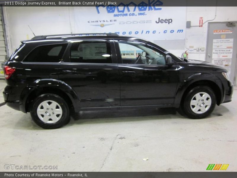 Brilliant Black Crystal Pearl / Black 2011 Dodge Journey Express