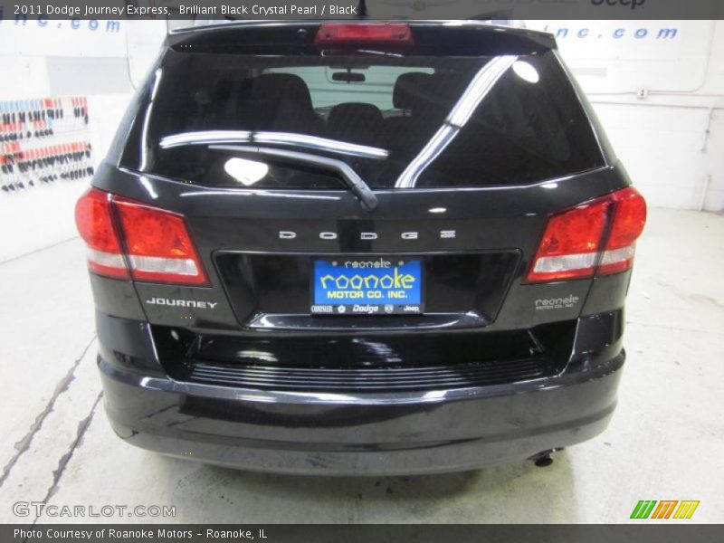 Brilliant Black Crystal Pearl / Black 2011 Dodge Journey Express