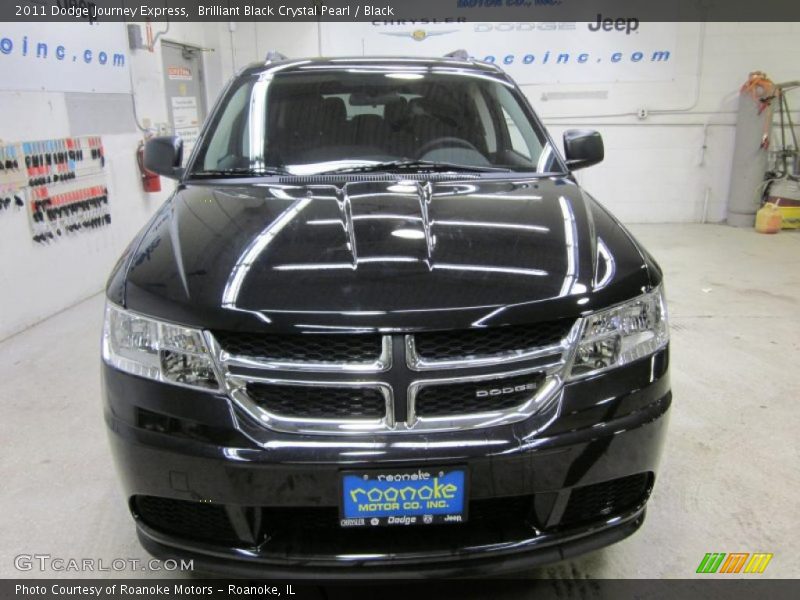 Brilliant Black Crystal Pearl / Black 2011 Dodge Journey Express