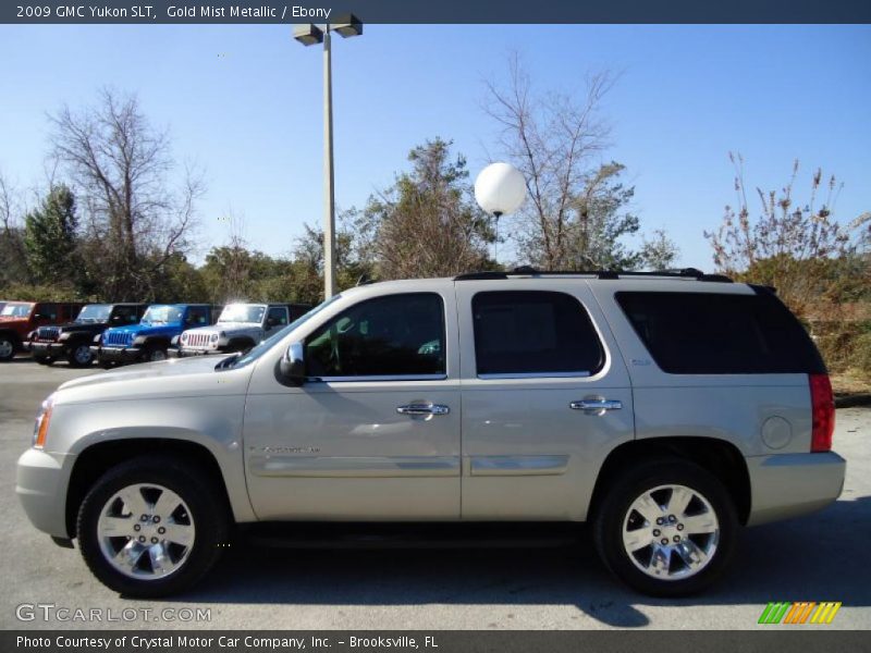 Gold Mist Metallic / Ebony 2009 GMC Yukon SLT
