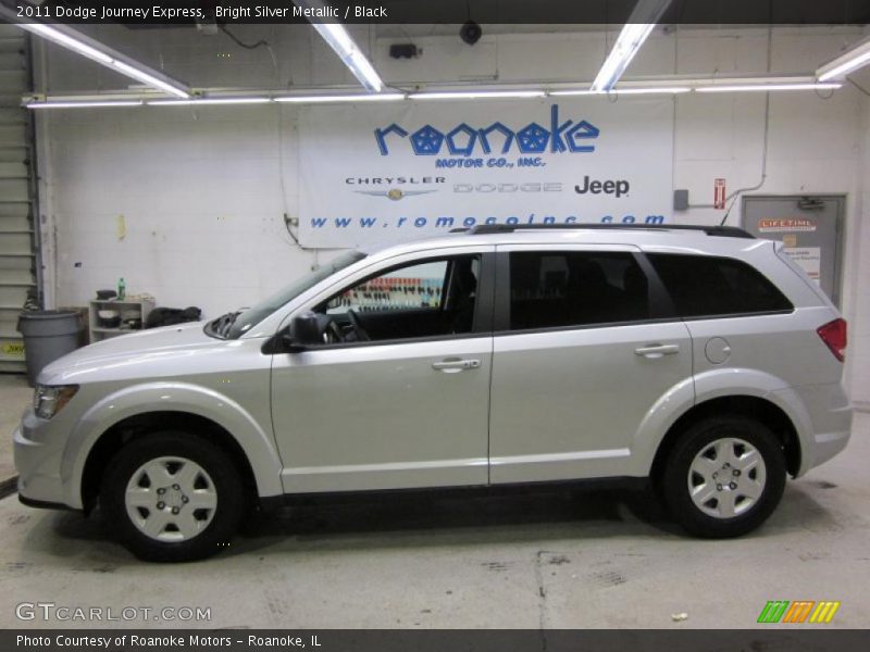 Bright Silver Metallic / Black 2011 Dodge Journey Express