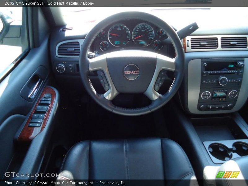 Gold Mist Metallic / Ebony 2009 GMC Yukon SLT