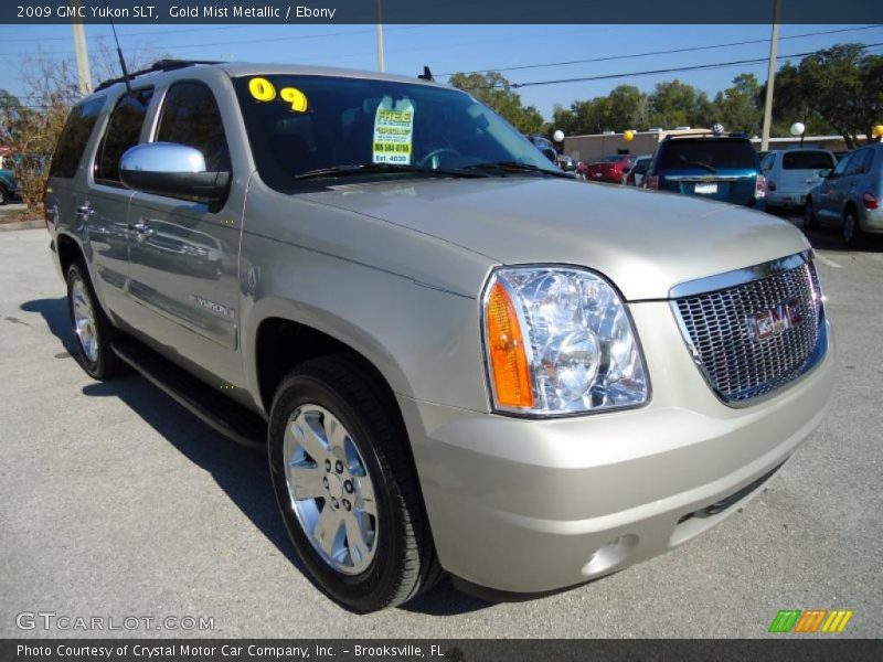 Gold Mist Metallic / Ebony 2009 GMC Yukon SLT