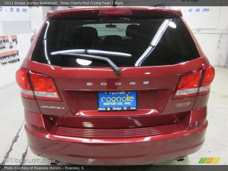 Deep Cherry Red Crystal Pearl / Black 2011 Dodge Journey Mainstreet