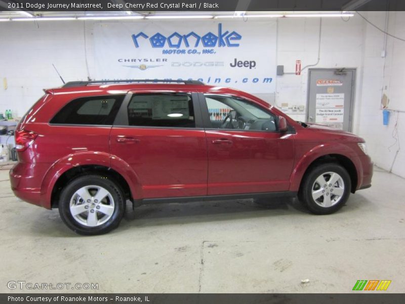 Deep Cherry Red Crystal Pearl / Black 2011 Dodge Journey Mainstreet