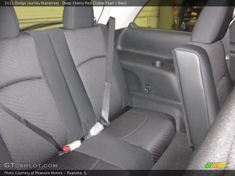 Deep Cherry Red Crystal Pearl / Black 2011 Dodge Journey Mainstreet