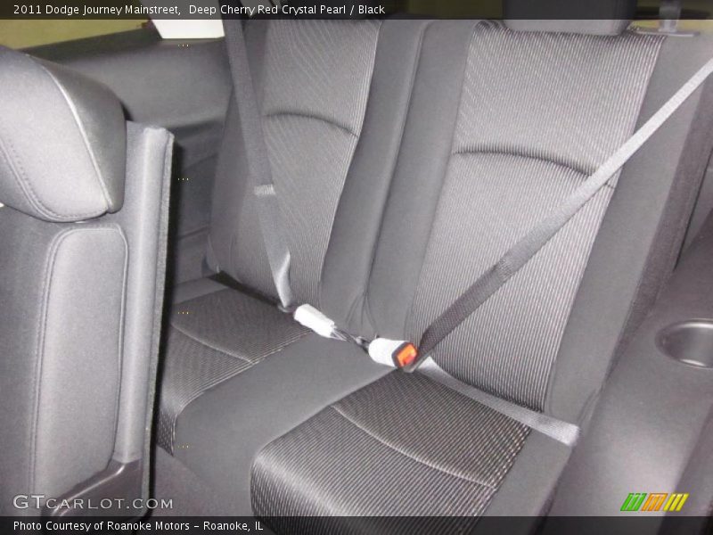 Deep Cherry Red Crystal Pearl / Black 2011 Dodge Journey Mainstreet
