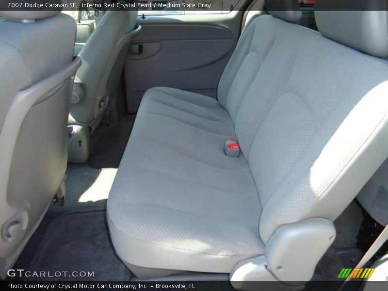 Inferno Red Crystal Pearl / Medium Slate Gray 2007 Dodge Caravan SE
