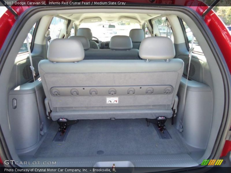 Inferno Red Crystal Pearl / Medium Slate Gray 2007 Dodge Caravan SE
