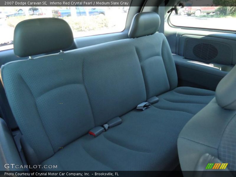 Inferno Red Crystal Pearl / Medium Slate Gray 2007 Dodge Caravan SE