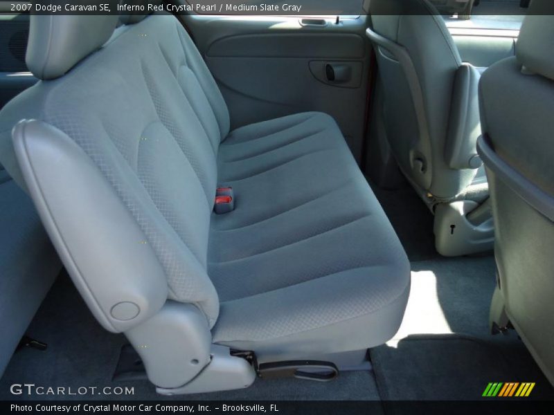 Inferno Red Crystal Pearl / Medium Slate Gray 2007 Dodge Caravan SE