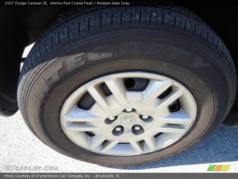 Inferno Red Crystal Pearl / Medium Slate Gray 2007 Dodge Caravan SE