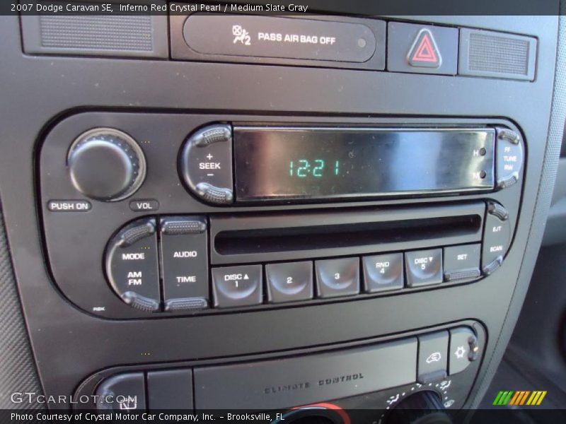 Controls of 2007 Caravan SE