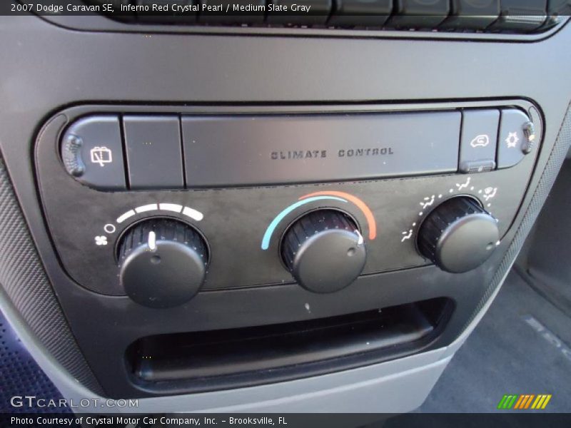 Controls of 2007 Caravan SE