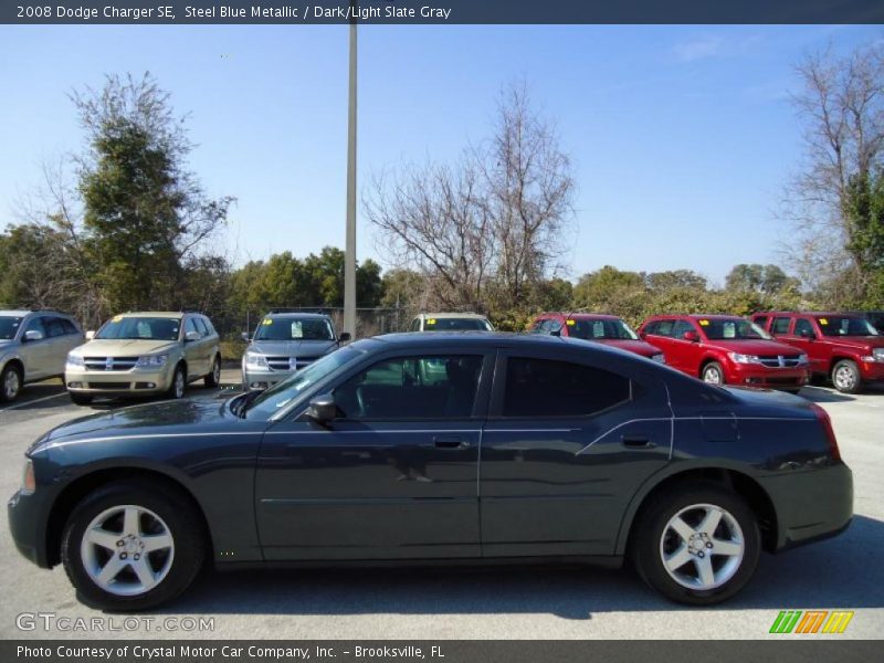 Steel Blue Metallic / Dark/Light Slate Gray 2008 Dodge Charger SE