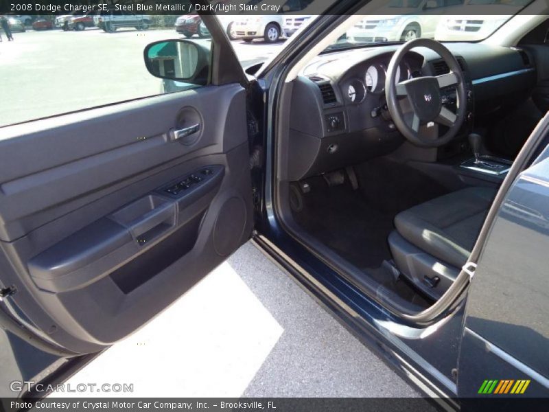 Steel Blue Metallic / Dark/Light Slate Gray 2008 Dodge Charger SE