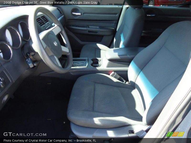 Steel Blue Metallic / Dark/Light Slate Gray 2008 Dodge Charger SE