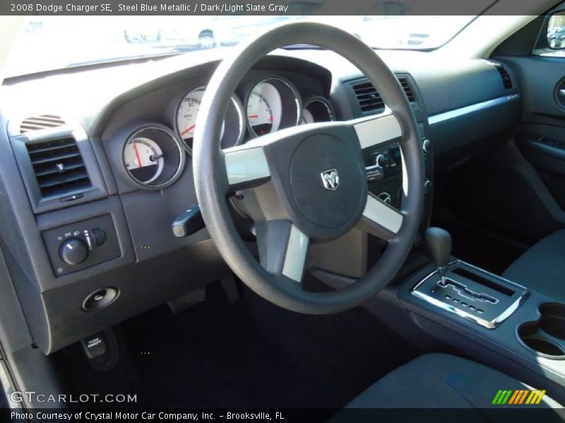 Steel Blue Metallic / Dark/Light Slate Gray 2008 Dodge Charger SE