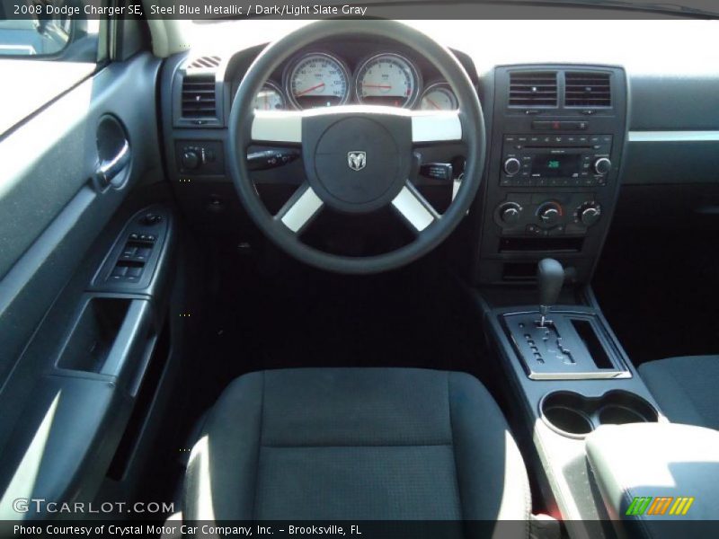 Steel Blue Metallic / Dark/Light Slate Gray 2008 Dodge Charger SE