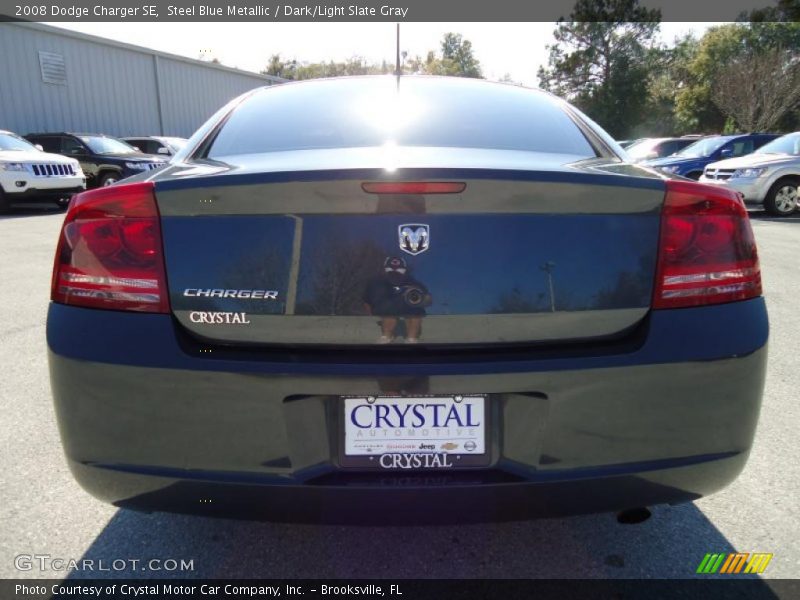 Steel Blue Metallic / Dark/Light Slate Gray 2008 Dodge Charger SE