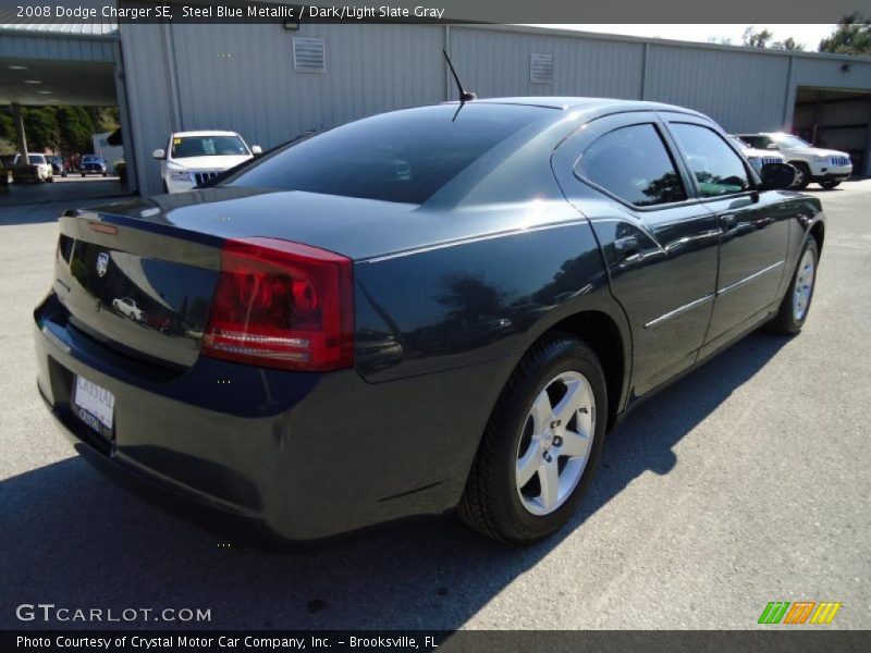 Steel Blue Metallic / Dark/Light Slate Gray 2008 Dodge Charger SE