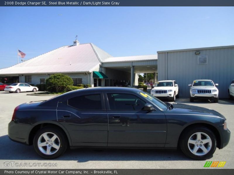 Steel Blue Metallic / Dark/Light Slate Gray 2008 Dodge Charger SE