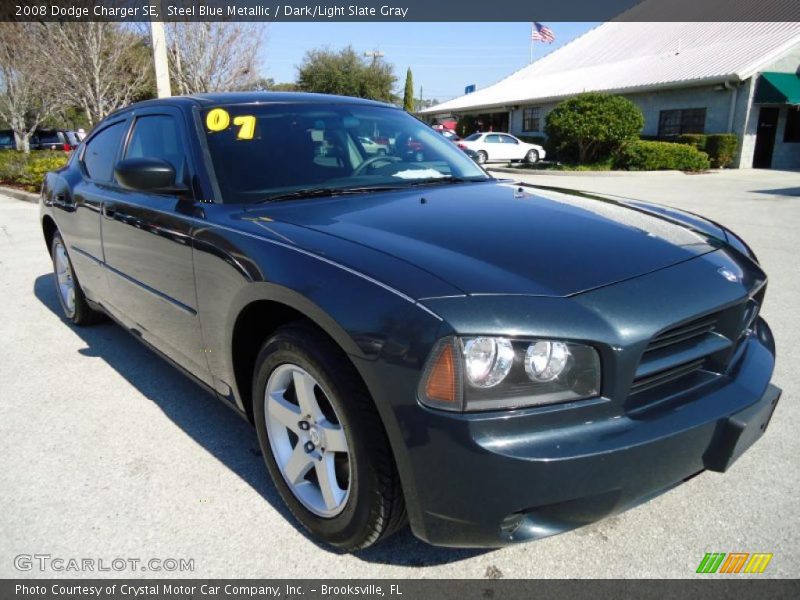Steel Blue Metallic / Dark/Light Slate Gray 2008 Dodge Charger SE