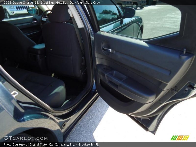 Steel Blue Metallic / Dark/Light Slate Gray 2008 Dodge Charger SE