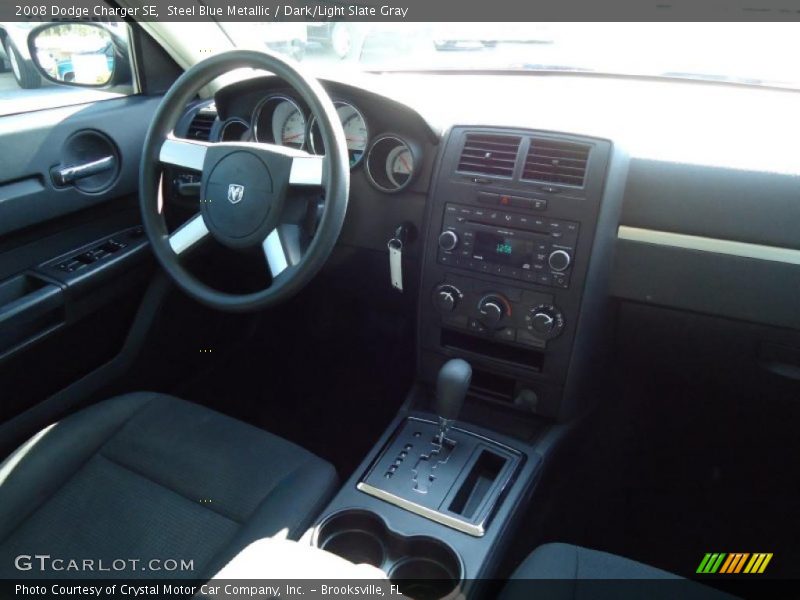 Steel Blue Metallic / Dark/Light Slate Gray 2008 Dodge Charger SE