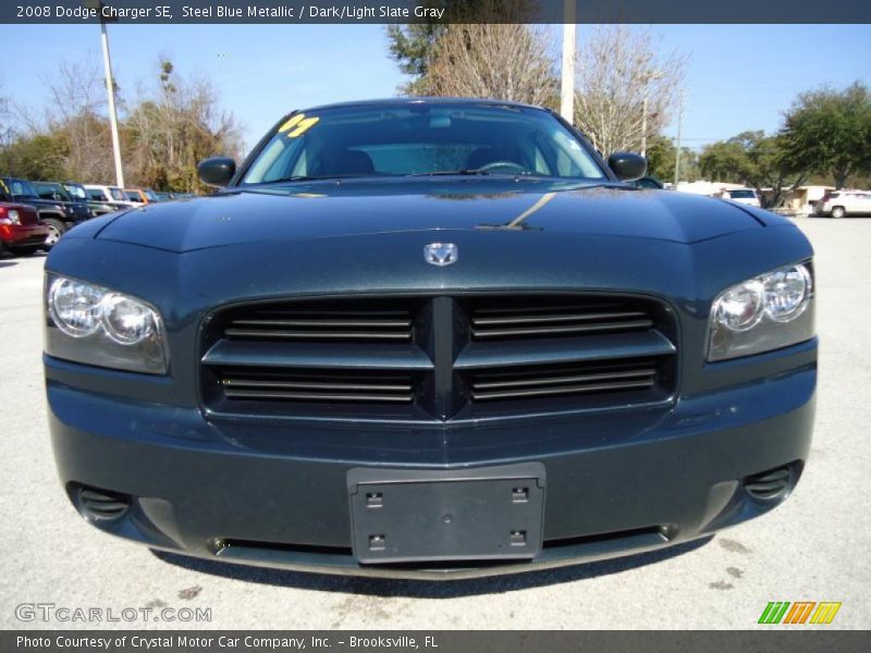 Steel Blue Metallic / Dark/Light Slate Gray 2008 Dodge Charger SE