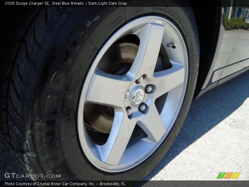 Steel Blue Metallic / Dark/Light Slate Gray 2008 Dodge Charger SE