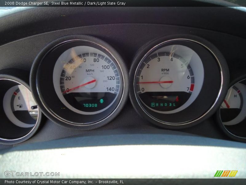 Steel Blue Metallic / Dark/Light Slate Gray 2008 Dodge Charger SE