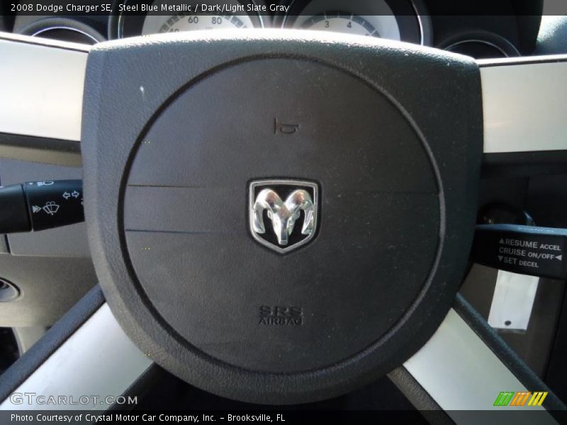 Steel Blue Metallic / Dark/Light Slate Gray 2008 Dodge Charger SE