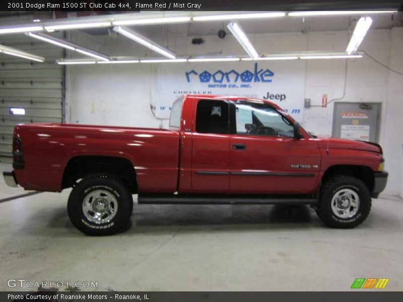 Flame Red / Mist Gray 2001 Dodge Ram 1500 ST Club Cab 4x4