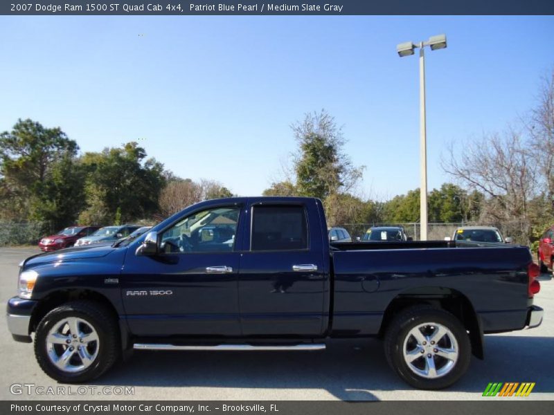 Patriot Blue Pearl / Medium Slate Gray 2007 Dodge Ram 1500 ST Quad Cab 4x4