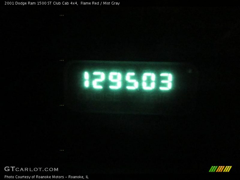Flame Red / Mist Gray 2001 Dodge Ram 1500 ST Club Cab 4x4