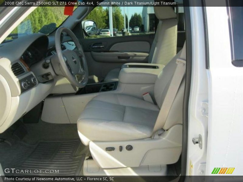 Summit White / Dark Titanium/Light Titanium 2008 GMC Sierra 2500HD SLT Z71 Crew Cab 4x4