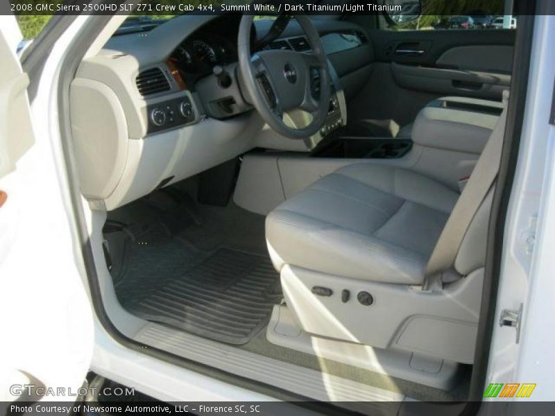 Summit White / Dark Titanium/Light Titanium 2008 GMC Sierra 2500HD SLT Z71 Crew Cab 4x4