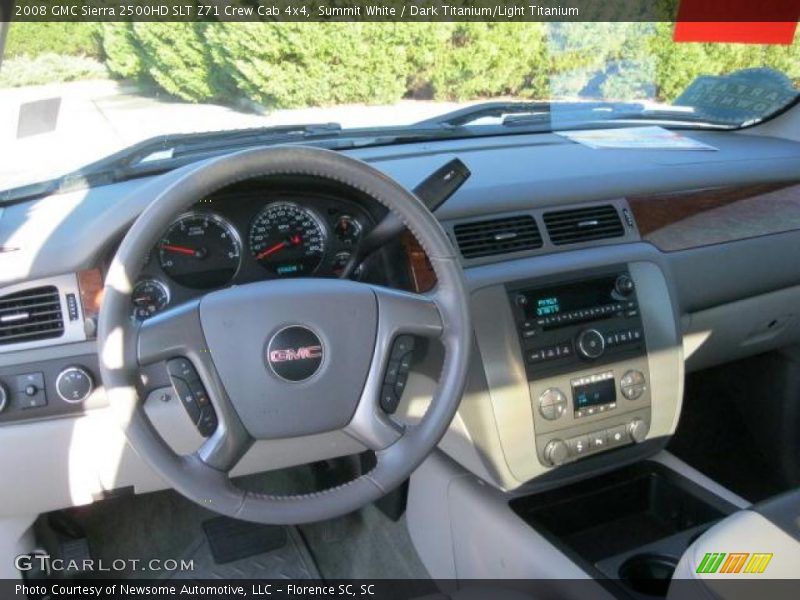 Summit White / Dark Titanium/Light Titanium 2008 GMC Sierra 2500HD SLT Z71 Crew Cab 4x4