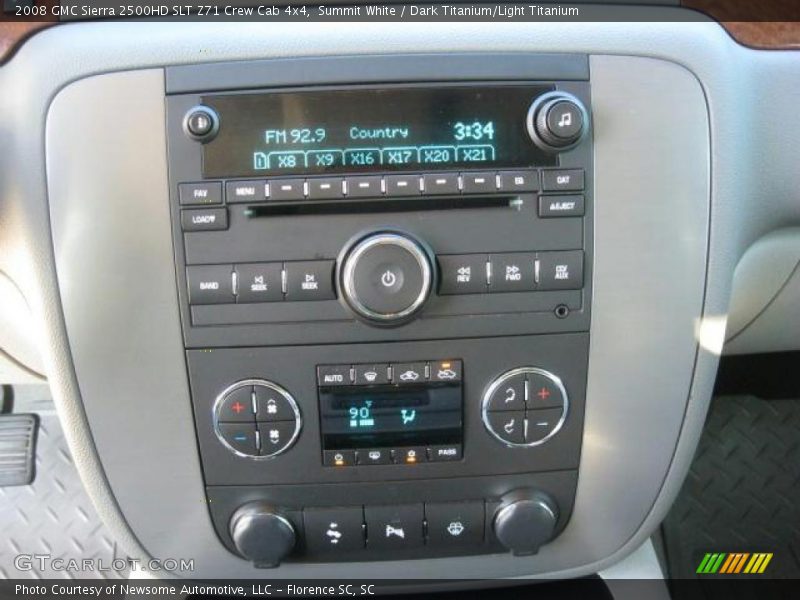 Summit White / Dark Titanium/Light Titanium 2008 GMC Sierra 2500HD SLT Z71 Crew Cab 4x4