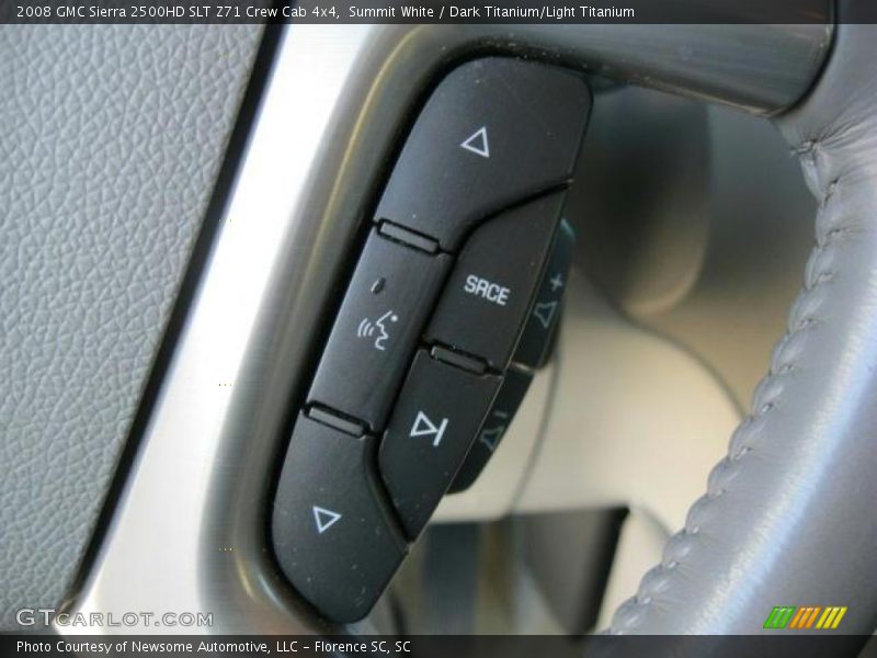 Summit White / Dark Titanium/Light Titanium 2008 GMC Sierra 2500HD SLT Z71 Crew Cab 4x4