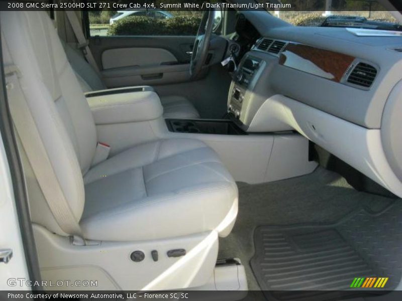 Summit White / Dark Titanium/Light Titanium 2008 GMC Sierra 2500HD SLT Z71 Crew Cab 4x4