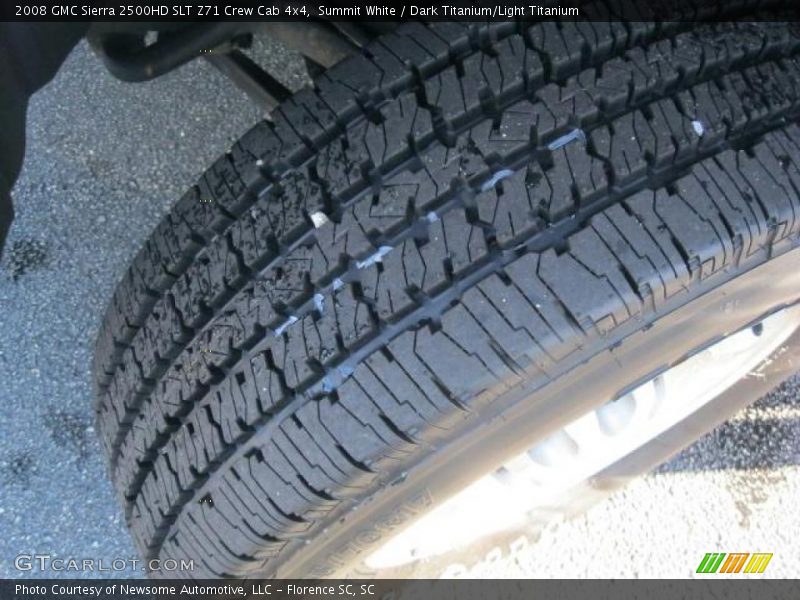 Summit White / Dark Titanium/Light Titanium 2008 GMC Sierra 2500HD SLT Z71 Crew Cab 4x4