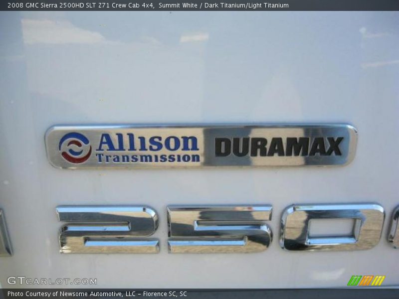 Summit White / Dark Titanium/Light Titanium 2008 GMC Sierra 2500HD SLT Z71 Crew Cab 4x4
