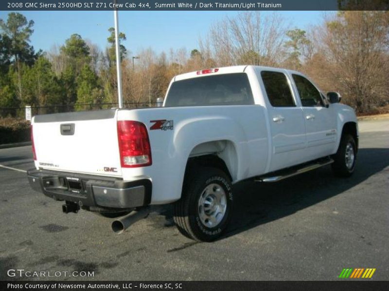 Summit White / Dark Titanium/Light Titanium 2008 GMC Sierra 2500HD SLT Z71 Crew Cab 4x4
