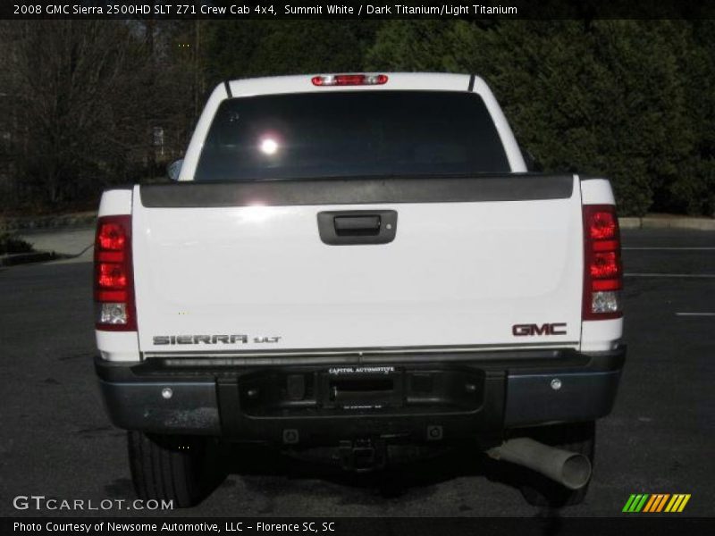 Summit White / Dark Titanium/Light Titanium 2008 GMC Sierra 2500HD SLT Z71 Crew Cab 4x4