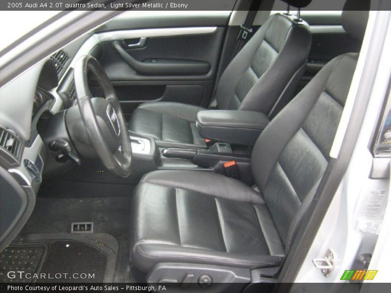  2005 A4 2.0T quattro Sedan Ebony Interior